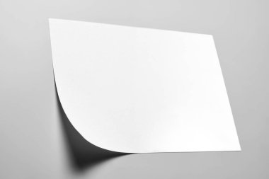 Boş Not kıvrılmış köşesi