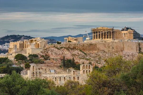 Akropolis gün batımında — Stok fotoğraf