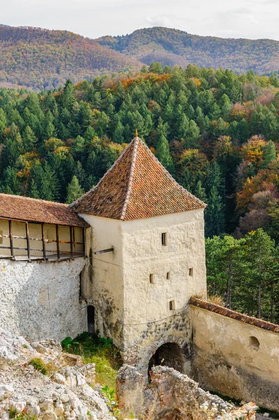 Forteresse médiévale de Rasnov, Transylvanie, Brasov, Roumanie — Photo