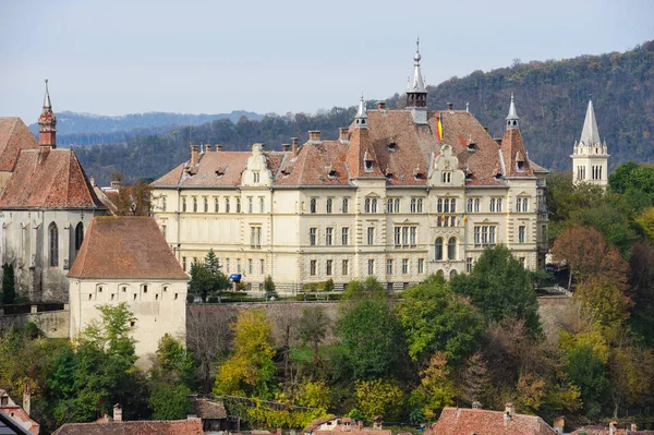 Vista sulla città di Sighisoara, Romania — Foto Stock