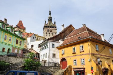 Modern sokaklarında Sighisoara, Romanya