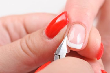 İle kesme cuticles tırnak makası