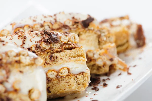 Semifreddo dessert con gelato e biscotti — Foto Stock