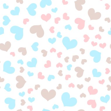 Romantik Kalp rasgele sorunsuz vektör desen