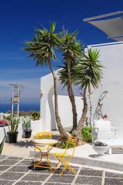 Oia lüks güverte ve patios