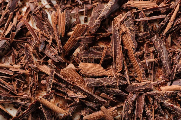 Grated chocolate closeup — Stock Photo, Image