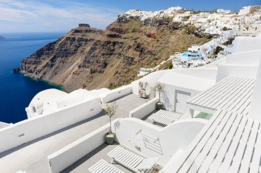 Firostefani 'nin manzarası, Santorini