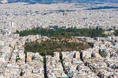 Modern Atina Lycabettus Tepesi vurdu