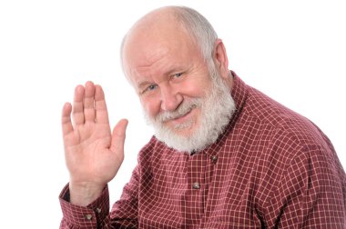 Komuta sizde dalga hareketi, üzerinde beyaz izole gösterir