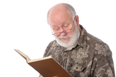 Komuta sizde beyaz izole kitap okumak