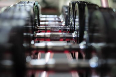 Sayaç kilidi dumbbels özel rafa satırı