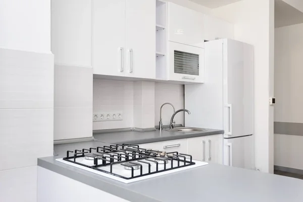 Dapur putih modern — Stok Foto