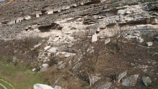 Vista aérea de los acantilados de Orhei, Moldavia — Vídeos de Stock