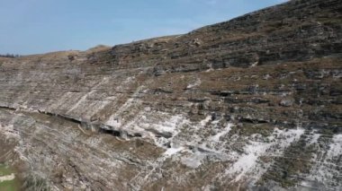 Eski Orhei uçurumlarının insansız hava aracı görüntüsü, Moldova