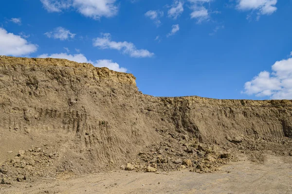 Entwickelte Sand- oder Tongrube — Stockfoto