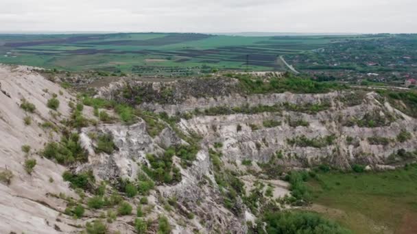 Carrière de calcaire en Moldavie, Europe orientale 