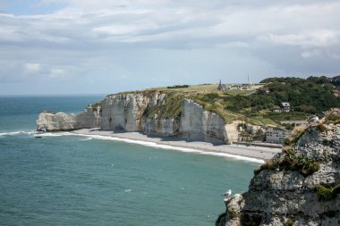 Beyaz kayalıklar Etratat, Normandy, Fransa