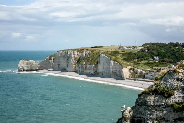 Beyaz kayalıklar Etratat, Normandy, Fransa