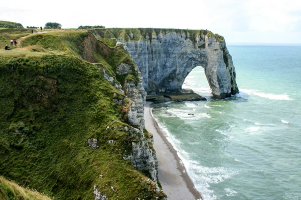 Beyaz kayalıklar Etratat, Normandy, Fransa