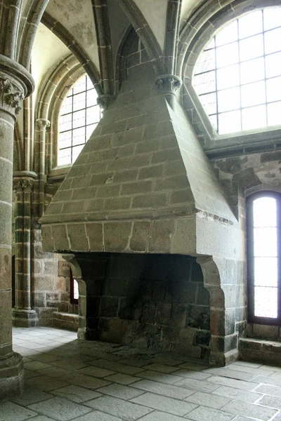 Mont Saint Michel cathedral — Stock Photo, Image