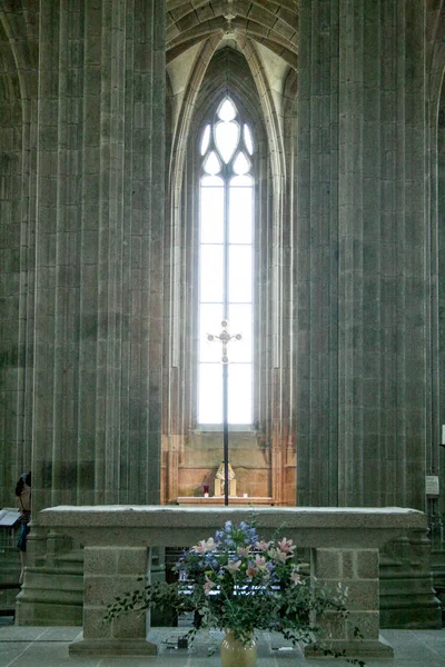 Mont Saint Michel-katedralen — Stockfoto