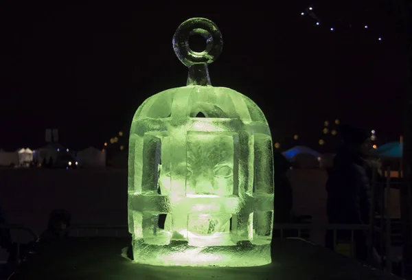 2018 Festival Internacional Escultura Hielo Jelgava Letonia Desafío Creativo Artistas —  Fotos de Stock