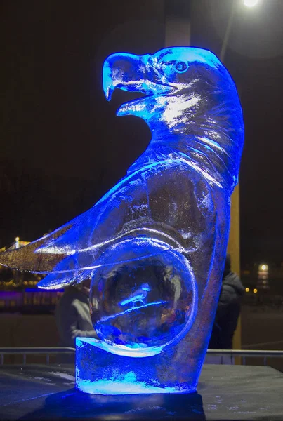 2018 Міжнародний Льодові Скульптури Фестивалю Місті Jelgava Латвії Творчо Виклик — стокове фото