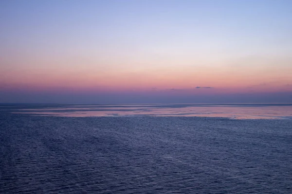 Schöner Sonnenuntergang Über Dem Meer — Stockfoto