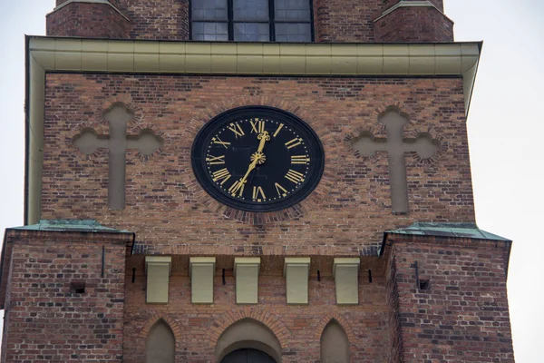 Torre Del Reloj Centro Ciudad Suecia — Foto de Stock