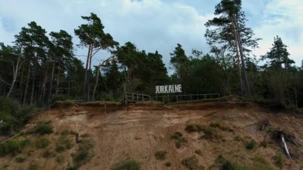 Voler Dessus Littoral Mer Baltique Chant Journée Ensoleillée Été Jurkalne — Video