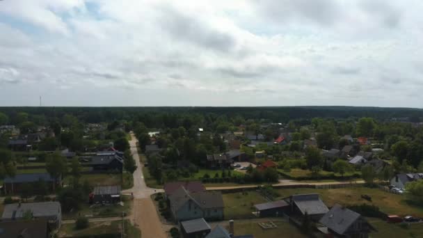 Aerial Dron Zastrzelił Morze Bałtyckie Pavilosta Łotwie Łotewskie Wybrzeże Morza — Wideo stockowe