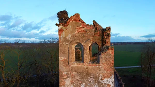 Ruinas Iglesia Luterana Salgale Letonia Cerca Orilla Del Río Lielupe — Foto de Stock