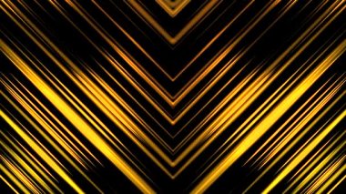 Altın Sahne Animasyonu 4k Çapraz Işınlar Perde Arkası Dikenli Animasyon Sarı Parlayan Işık Çizgileri Altın Parıltı Geometriği. Konser, Parti, Kulüp, DJ Ödüllü Sahne Arkaplanı