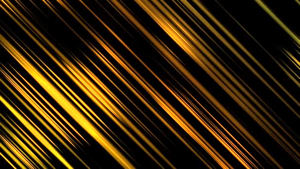 Golden Stage Animation Diagonal Rays Backdrop Seamles Looped Animation Yellow — Stock Video