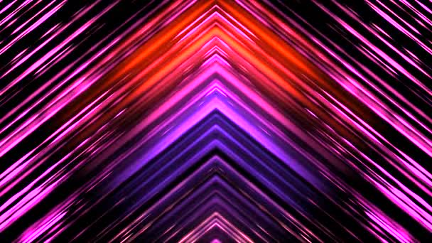 要旨紫のグラマー背景4K分解能紫のネオンループ クールな幾何学模様を形成する紫ネオン コンサート パーティー クラブ Djなどにご利用いただけます — ストック動画
