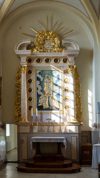 Majestátní Katedrála Aglona Jedna Nejvýznamnějších Katolických Spirituálních Center Lotyšsku Deatail — Stock fotografie