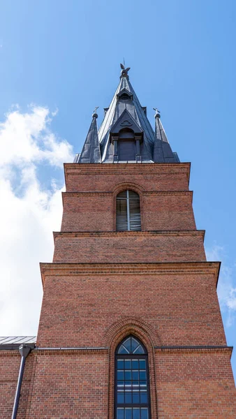 The Catholic Church Heart of Jesus Cathedral in Rezekne, Latvia. Sunny Spring Day