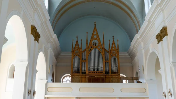 Ludza Latvia Maio 2020 Igreja Católica Romana Ludza Letônia Deatail — Fotografia de Stock