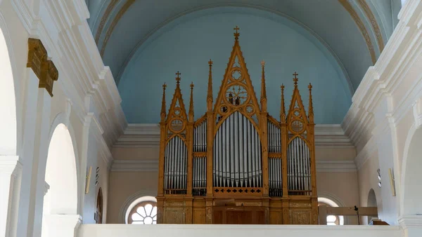 Ludza Lettonie Mai 2020 Église Catholique Romaine Ludza Lettonie Deatail — Photo