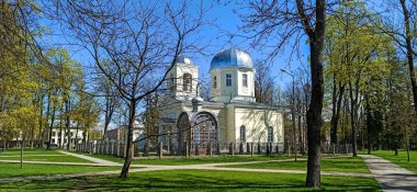 Kutsal İsa 'nın Doğumu Kilisesi Rahibe Rezekne, Letonya. Güneşli Bahar Günü