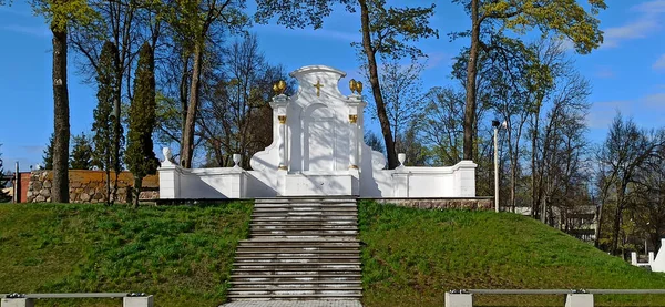 Majestic Aglona Katedrális Lettországban Fehér Chatolic Templom Bazilika Egyik Legfontosabb — Stock Fotó