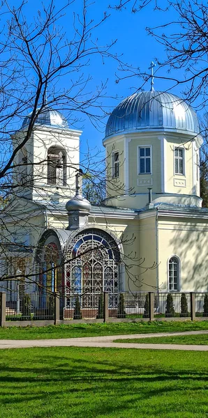 Church of the Birth of Holy Jesus Mother Rezekne, Latvia. Sunny Spring Day