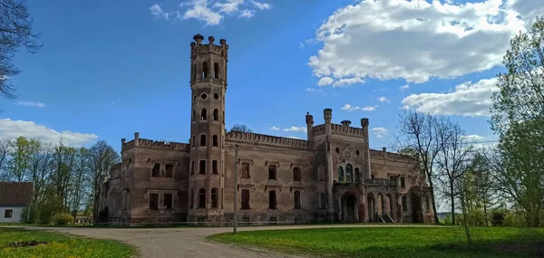 Castillo Odziena Destruido Letonia Europa Construido Estilo Neogótico Concepto Viajar — Foto de Stock