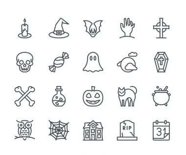 Cadılar Bayramı simgeleri, Monoline konsepti