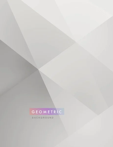 Bianco sfondo geometrico astratto — Vettoriale Stock
