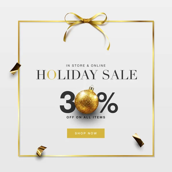 Holiday Sale Design. Vector Illustration — Stock Vector