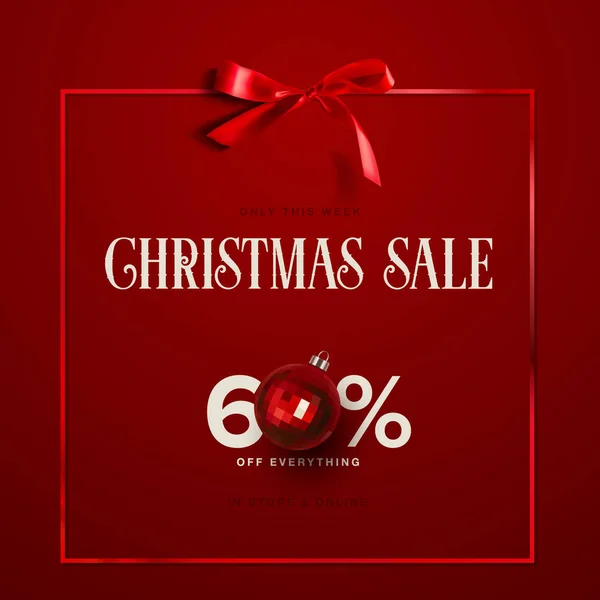 Holiday Sale Design. Vector Illustration — Stock Vector