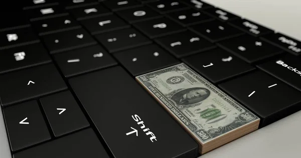 USA 500 Pound button on laptop keyboard. — Stock Photo, Image