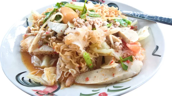 Тайська продовольства, меню yum суміш. — стокове фото