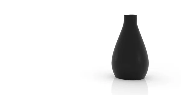 Boş siyah vazo — Stok fotoğraf